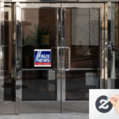 Faux News Raamsticker (Kantoordeur)