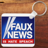 Faux News Sleutelhanger (Achterkant)
