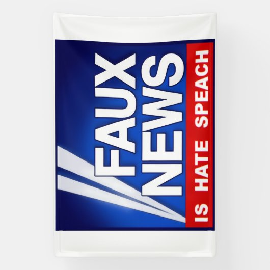 Faux News Spandoek (Verticaal)