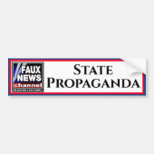 Faux News "State Propaganda" Bumpersticker (Voorkant)