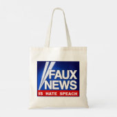 Faux News Tote Bag (Achterkant)