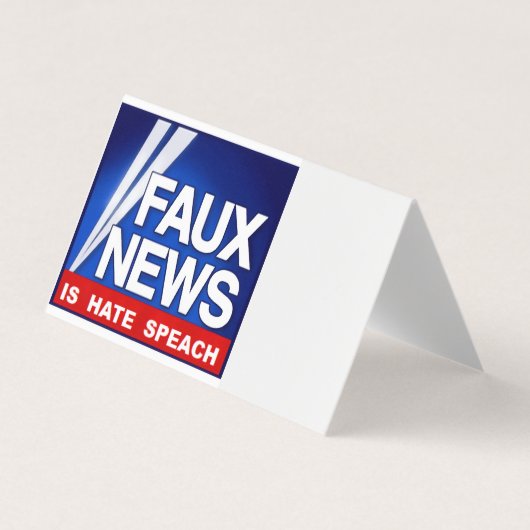 Faux News Visitekaartje (Voorkant)