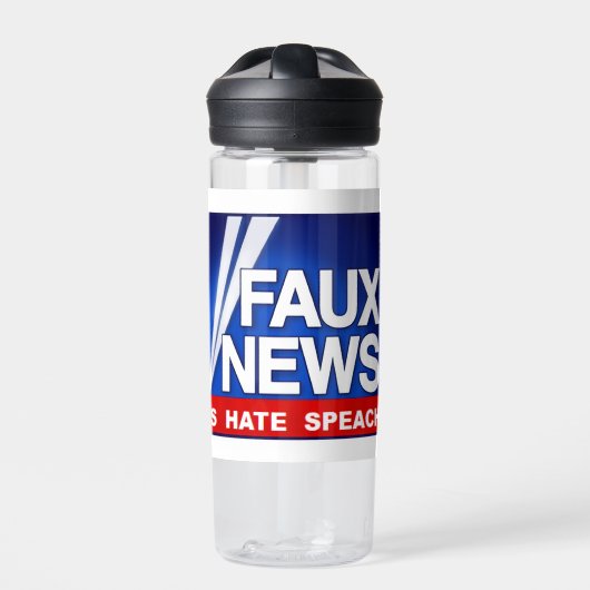 Faux News Waterfles (Voorkant)