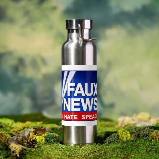 Faux News Waterfles (Buiten (Gedraaid)  )