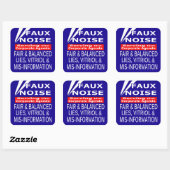 Faux Noise ALLE Leugens, Vitriol & MisInformatie Vierkante Sticker (Vel)