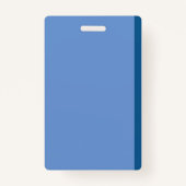 Faux Notitieboek Blauw Student Hall Pass Badge (Achterkant)