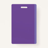 Faux Notitieboek Paarse Bibliotheek Hall Pass Badg Badge (Achterkant)