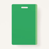 Faux Notitieboek Verpleegster Green Hall Pass Badg Badge (Achterkant)