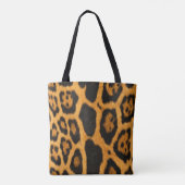 Faux Ocelot Skin All Over Print Canvas tas (Achterkant)