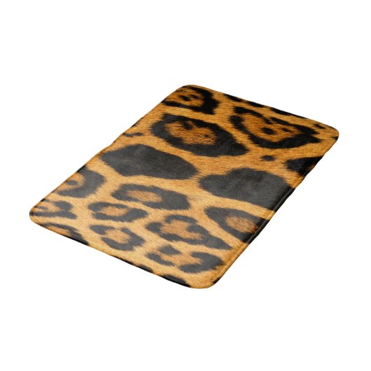 Faux Ocelot Skin Bathroom Mat (Gekanteld)