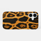 Faux Ocelot Skin iPhone 16 Hoesje (Achterkant horizontaal)