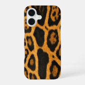 Faux Ocelot Skin iPhone 16 Hoesje (Achterkant)