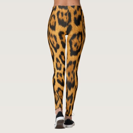 Faux ocelot skin Leggings (Achterkant)