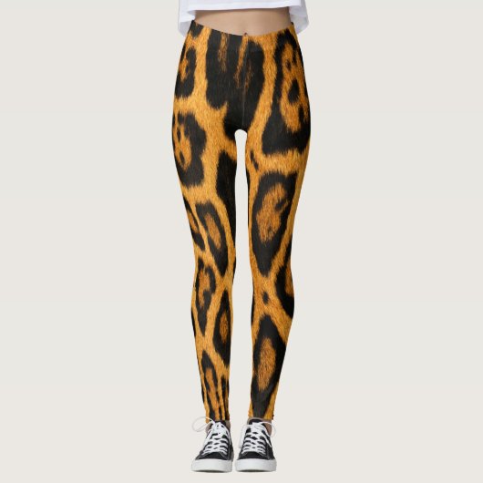 Faux ocelot skin Leggings (Voorkant)
