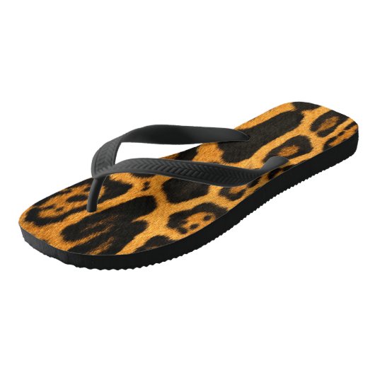 Faux Ocelot Teenslippers (Schuin)