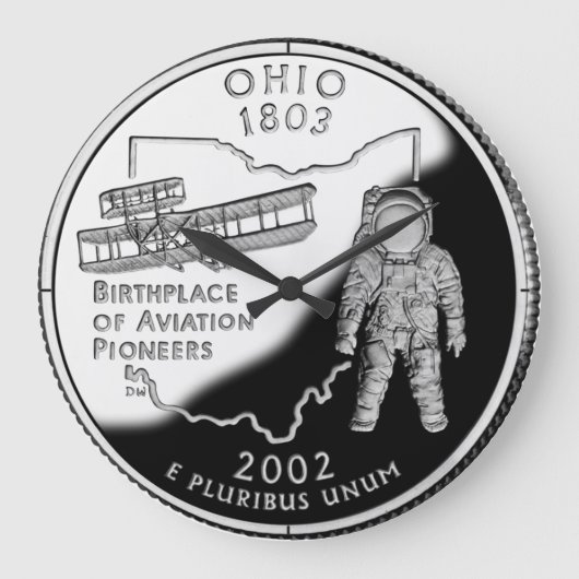 Faux Ohio State Quarter Clock Grote Klok (Voorkant)