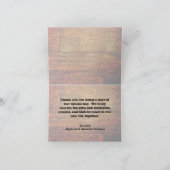 Faux-olied Wood Plank op maat Bedankkaart (Binnen)