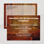 Faux-olied Wood Plank op maat Briefkaart (Voorkant / Achterkant)