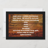 Faux-olied Wood Plank op maat Kaart (Achterkant)