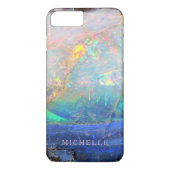 Faux opal gem gemstone minerbling bokee douane Case-Mate iPhone case (Achterkant)