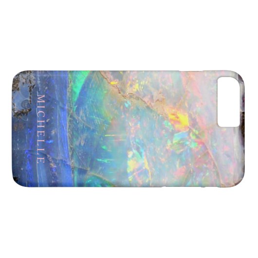 Faux opal gem gemstone minerbling bokee douane Case-Mate iPhone case (Achterkant (Horizontaal))
