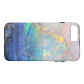 Faux opal gem gemstone minerbling bokeh hipster Case-Mate iPhone case (Achterkant (Horizontaal))
