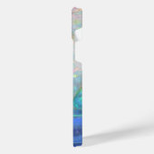 Faux opal gem gemstone minerbling bokeh hipster iPhone hoesje (Linkerkant)