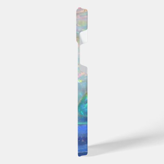 Faux opal gem gemstone minerbling bokeh hipster iPhone hoesje (Linkerkant)