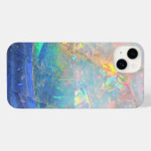Faux opal gem gemstone minerbling bokeh hipster iPhone hoesje (Achterkant horizontaal)