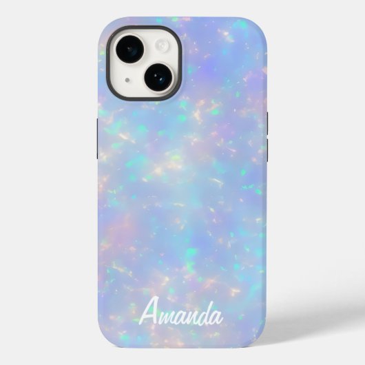 Faux Opalescent Kleuren Case-Mate iPhone Case (Achterkant)
