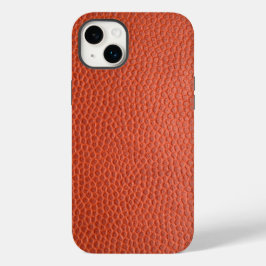 Faux Oranje leder. Aangepaste iPhone Case