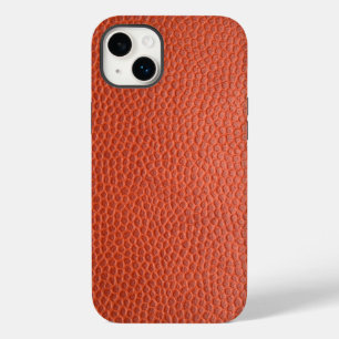 Faux Oranje leder. Aangepaste iPhone Case