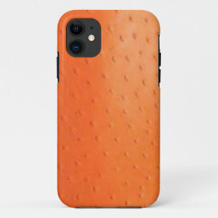 Faux Oranje Ostrich Skin Hoesje-Mate Hoesje