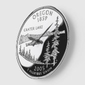 Faux Oregon State Quarter Clock Grote Klok (Hoek)