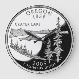 Faux Oregon State Quarter Clock Grote Klok