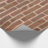Faux oude bruine bakstenen muur cadeaupapier (Hoek)