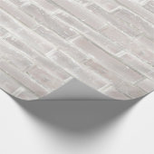 Faux oude witte bakstenen muur cadeaupapier (Hoek)