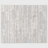 Faux oude witte bakstenen muur cadeaupapier (Vlak)