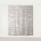 Faux oude witte bakstenen muur wandkleed (Voorkant)