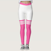 Faux Over Knie Sokken Grappige Leggings Aangepaste (Voorkant)
