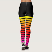 Faux Overknee Sokken Zwart Leggings (Achterkant)