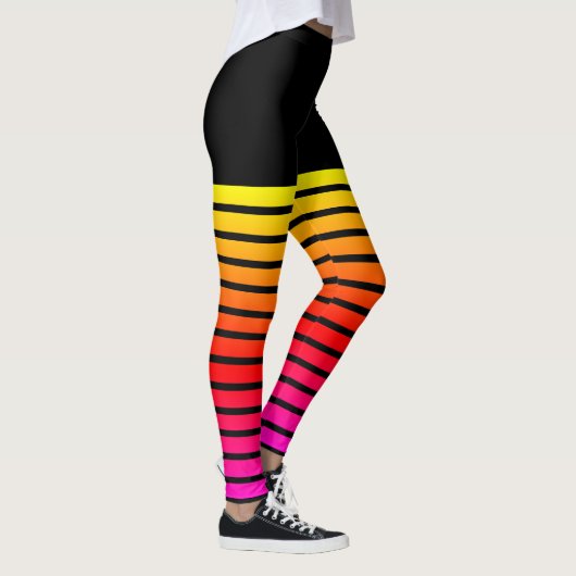 Faux Overknee Sokken Zwart Leggings (Rechts)