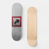 Faux Paardensportbeoefening Aluminium. Skateboard (Voorkant)
