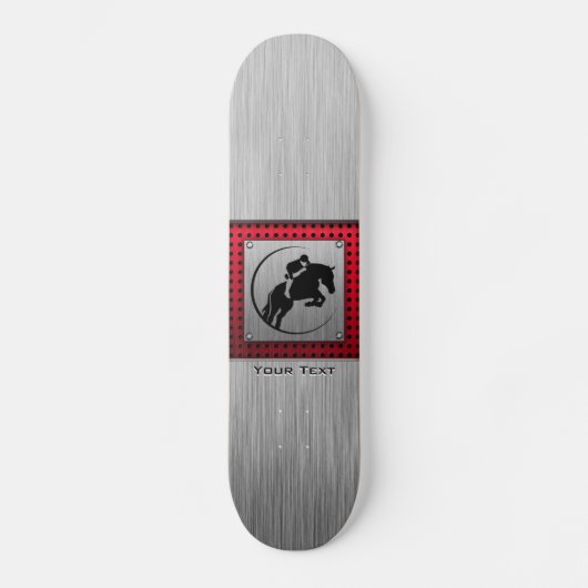 Faux Paardensportbeoefening Aluminium. Skateboard (Voorkant)