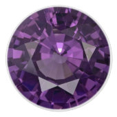 Faux Paars Diamond Ceramic Knob. Pull Keramische Knop (Voorkant)
