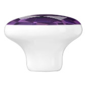 Faux Paars Diamond Ceramic Knob. Pull Keramische Knop (Zijkant)