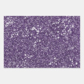 Faux Paars Glitter Texture Kijk - Gedrukt Afbeeldi Inpakpapier Vel (Voorkant)