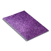 Faux Paarse Glitter Notitieboek (Rechterzijde)