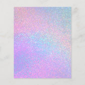 faux paarse glitter schoonheidssalon flyer (Achterkant)