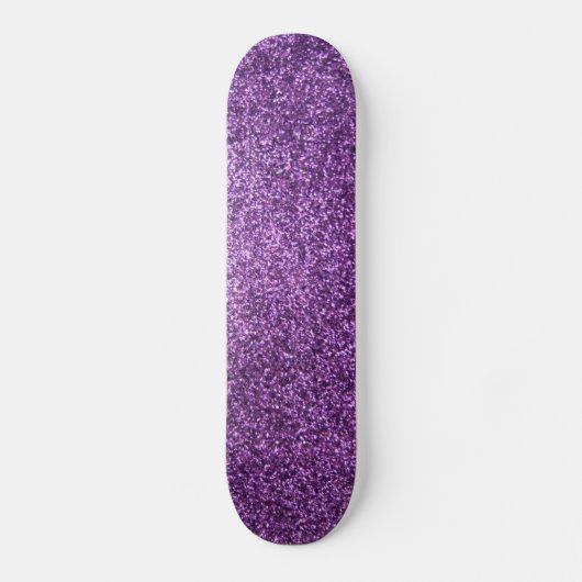 Faux Paarse Glitter Skateboard (Voorkant)